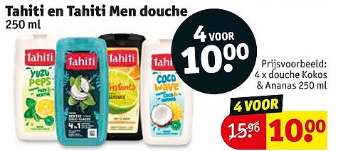Tahiti en Tahiti Men douche