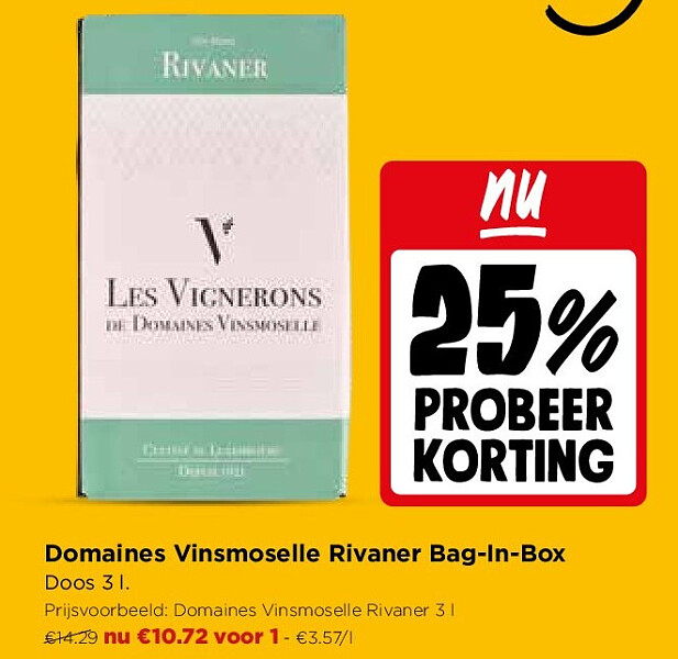 Domaines Vinsmoselle Rivaner Bag-In-Box
