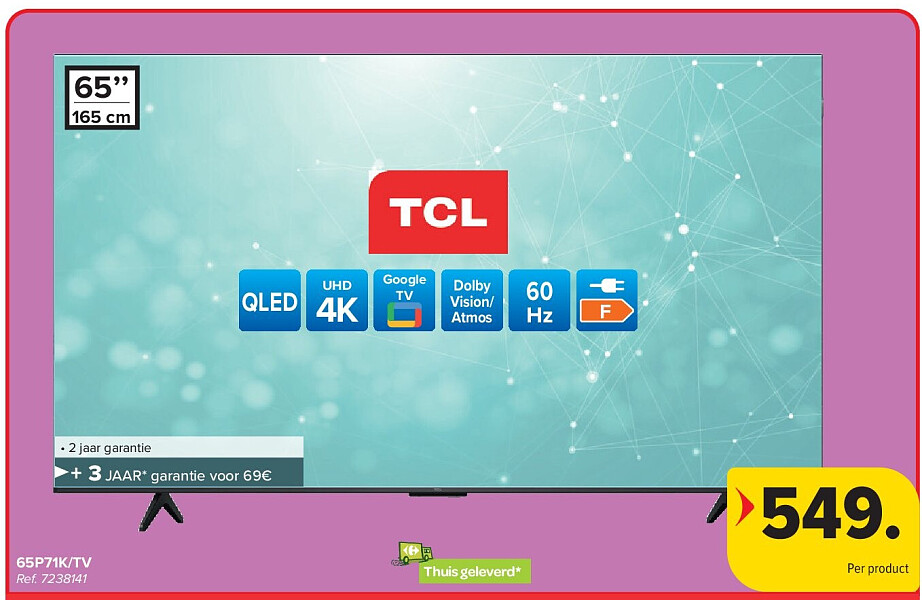 TCL 65P71K/TV QLED TV