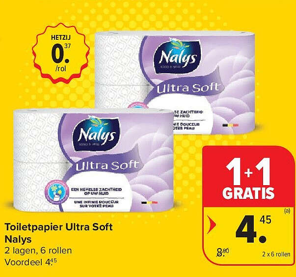Toiletpapier Ultra Soft Nalys