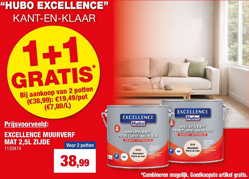 EXCELLENCE MUURVERF MAT 2,5L ZIJD E