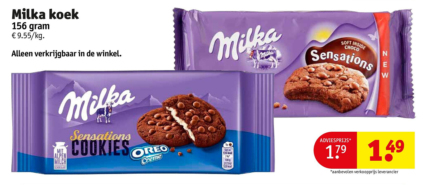 Milka koek