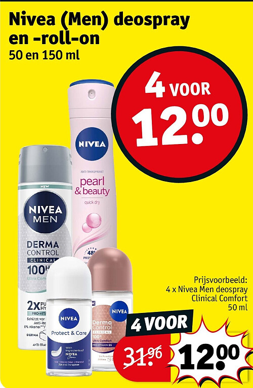 Nivea (Men) deospray en -roll-on