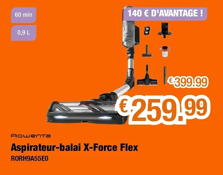 Aspirateur-balai X-Force Flex RORH9A55E0