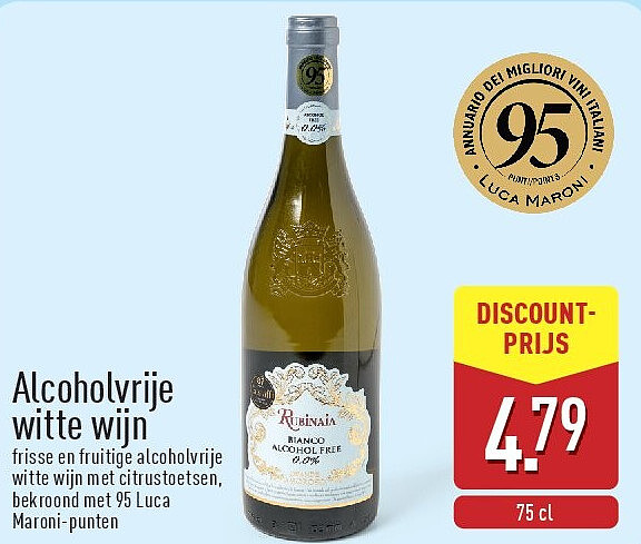 Alcoholvrije witte wijn