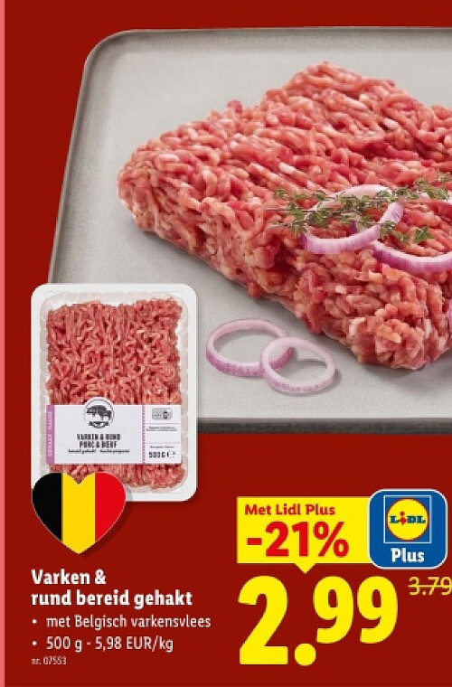 Varken & rund bereid gehakt