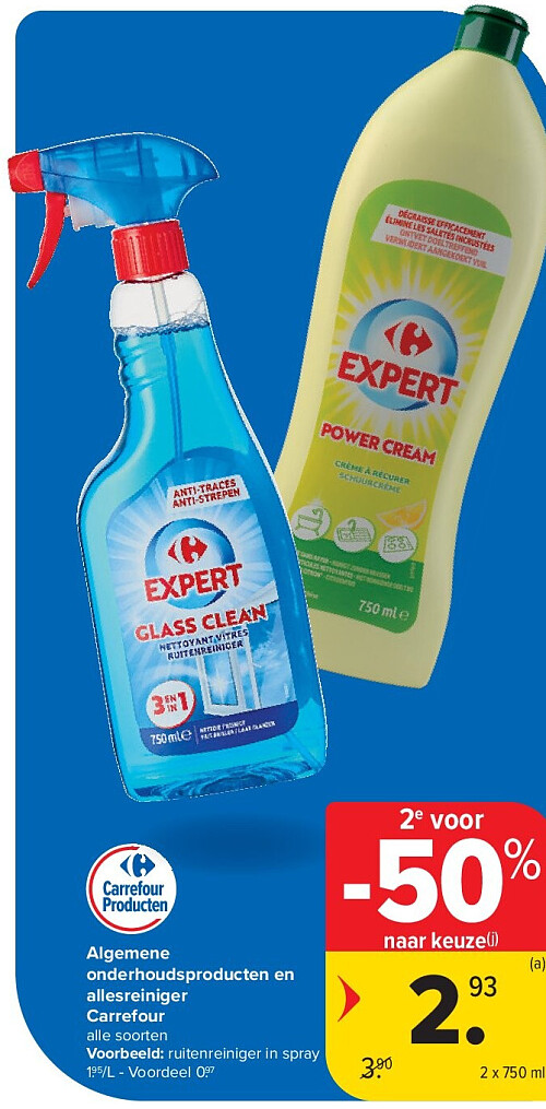 Algemene onderhoudsproducten en allesreiniger Carrefour