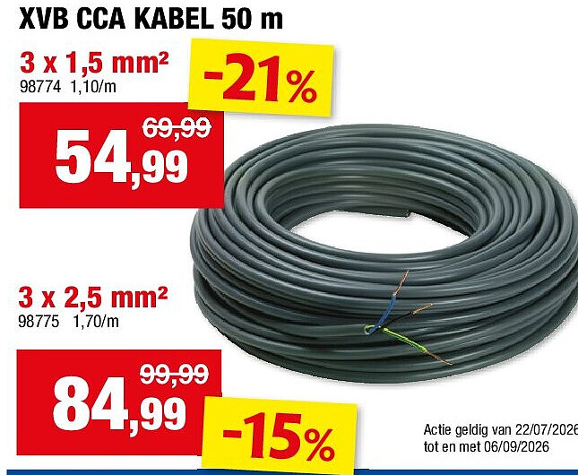 XVB CCA KABEL 50 m