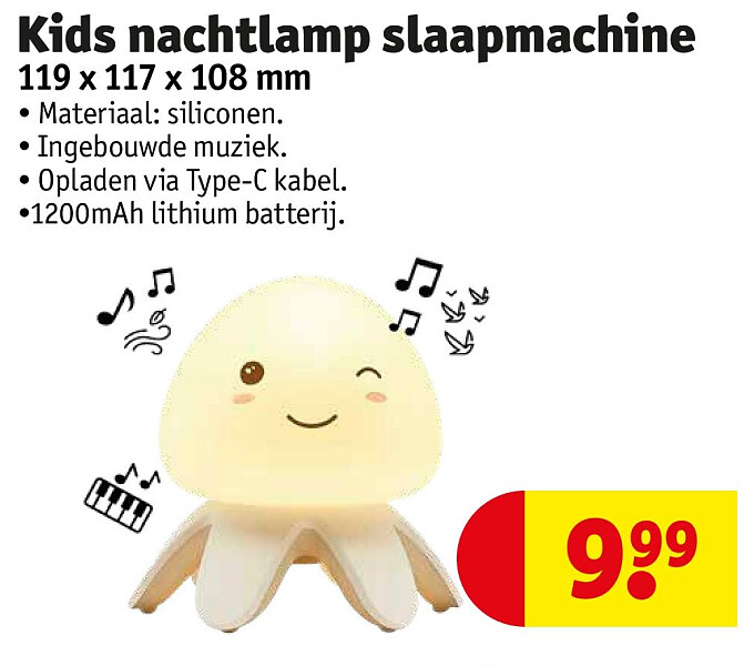 Kids nachtlamp slaapmachine