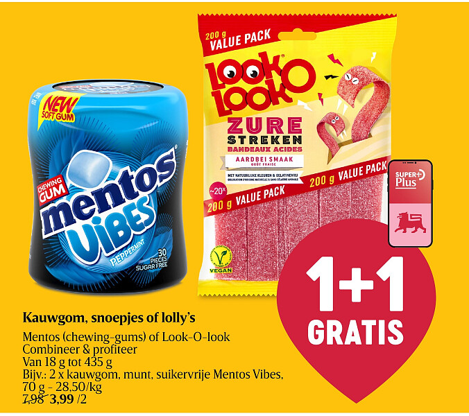 Kauwgom, snoepjes of lolly’s