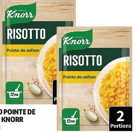 Risotto pointe de safran Knorr