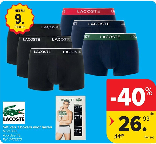 Set van 3 boxers voor heren