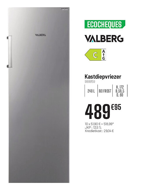 Valberg Kastdiepvriezer