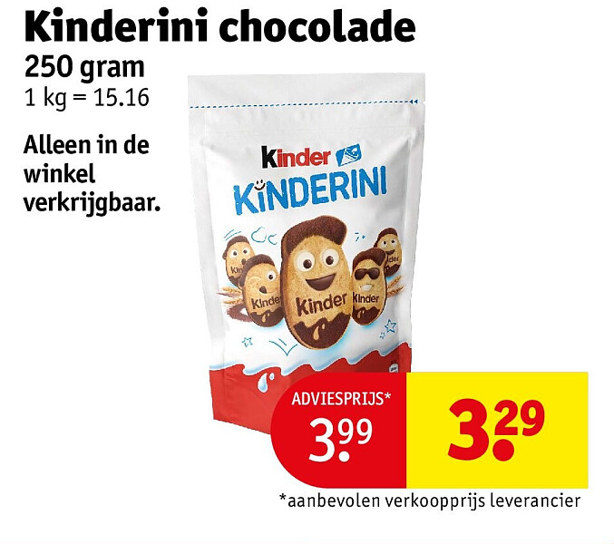 Kinderini chocolade