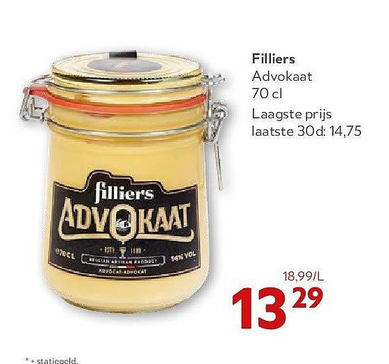 Filliers Advokaat 70 cl