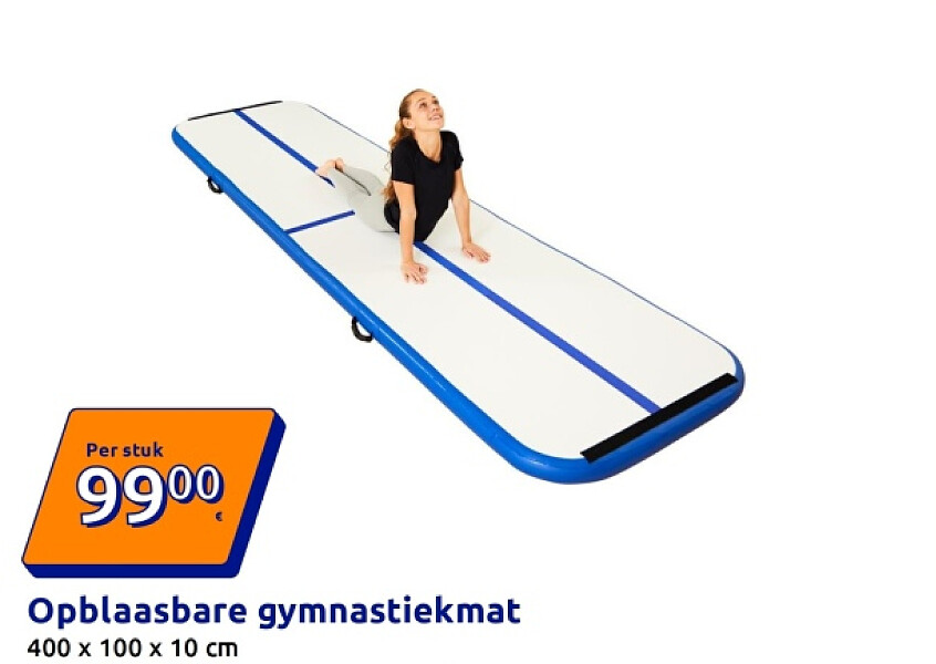 Opblaasbare gymnastiekmat