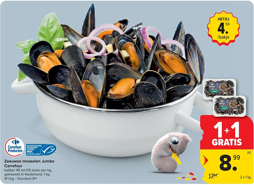 Zeeuwse mosselen Jumbo Carrefour
