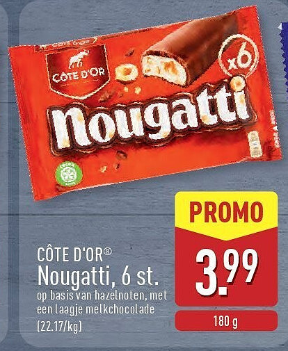 CÔTE D'OR® Nougatti, 6st.