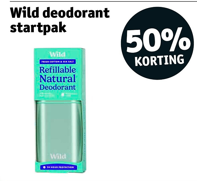 Wild deodorant startpak