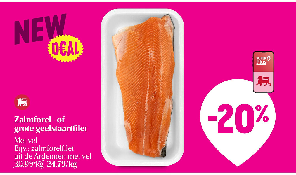 Zalmforel- of grote geelstaartfilet