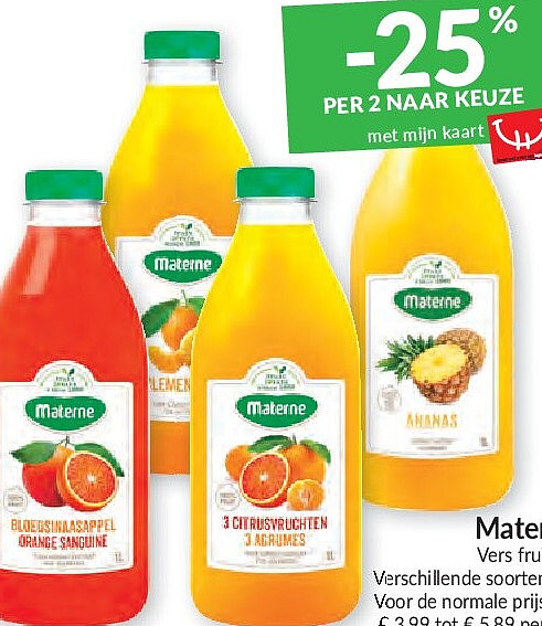Materne vers fruitsap
