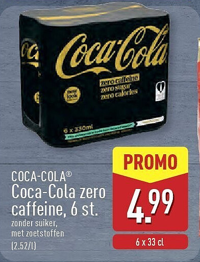 COCA-COLA® Coca-Cola zero caffeine, 6st.