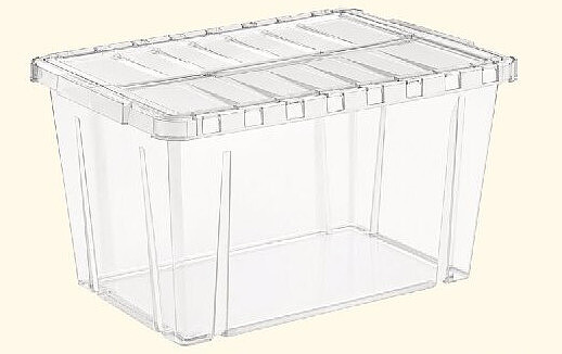 Boîte couvercle ouverture papillon 19 L