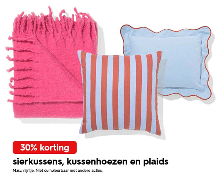 sierkussens, kussenhoezen en plaids