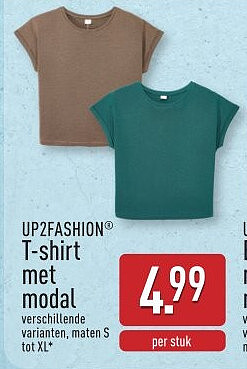 T-shirt met modal