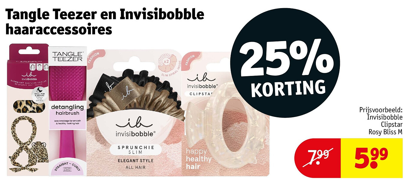 Tangle Teezer en Invisibobble haaraccessoires