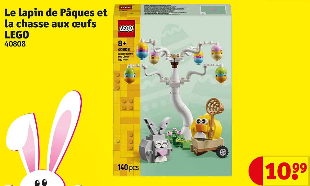 Le lapin de Pâques et la chasse aux œufs LEGO 40808