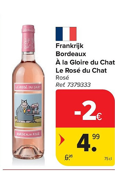 Frankrijk Bordeaux À la Gloire du Chat Le Rosé du Chat