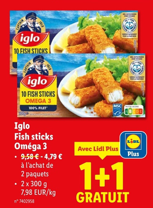 Fish sticks Oméga 3