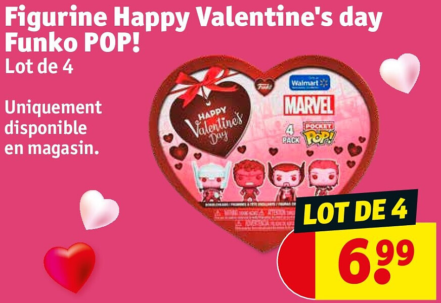 Figurine Happy Valentine's day Funko POP! Lot de 4