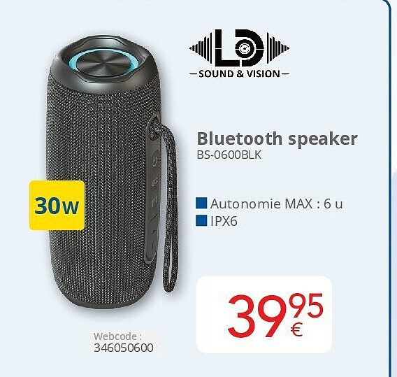Bluetooth speaker BS-0600BLK