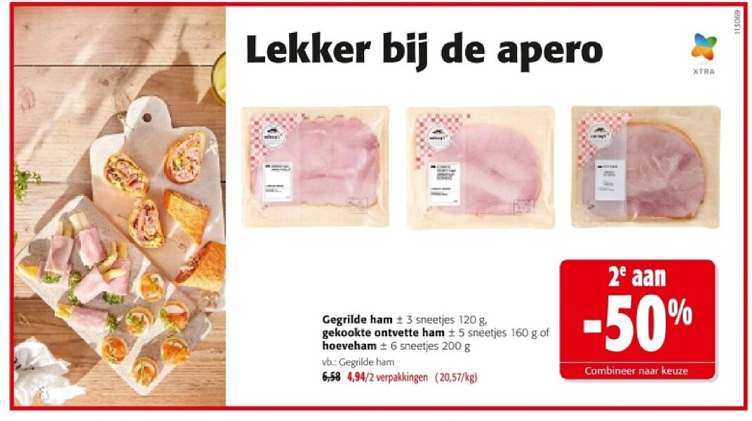 Gegrilde ham