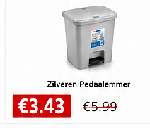 Zilveren Pedaalemmer