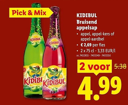 Bruisend appelsap