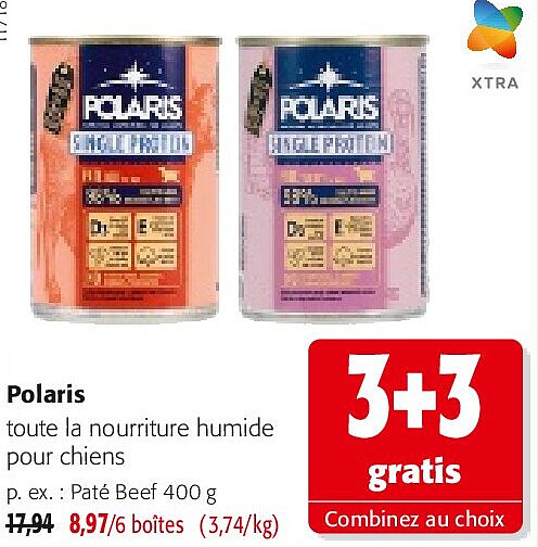 Polaris toute la nourriture humide pour chiens