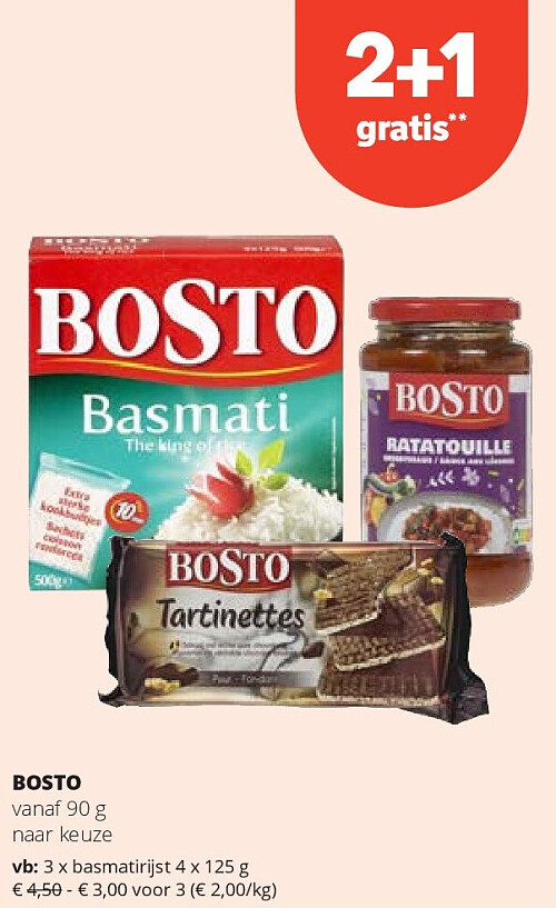 BOSTO vanaf 90 g