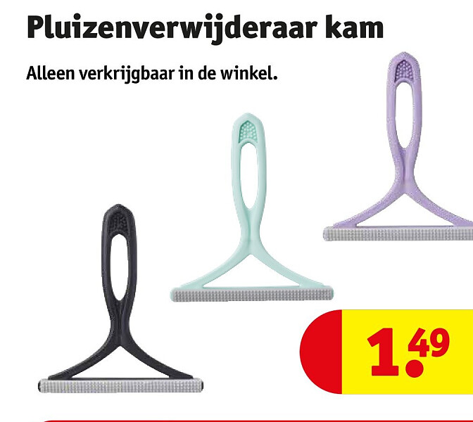 Pluizenverwijderaar kam