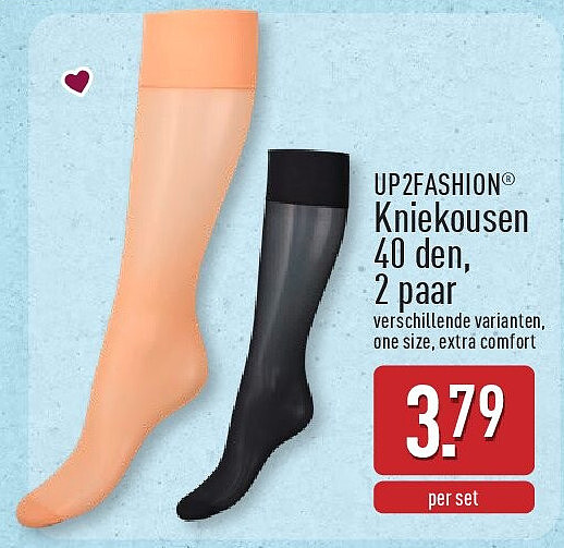 Kniekousen 40den, 2paar