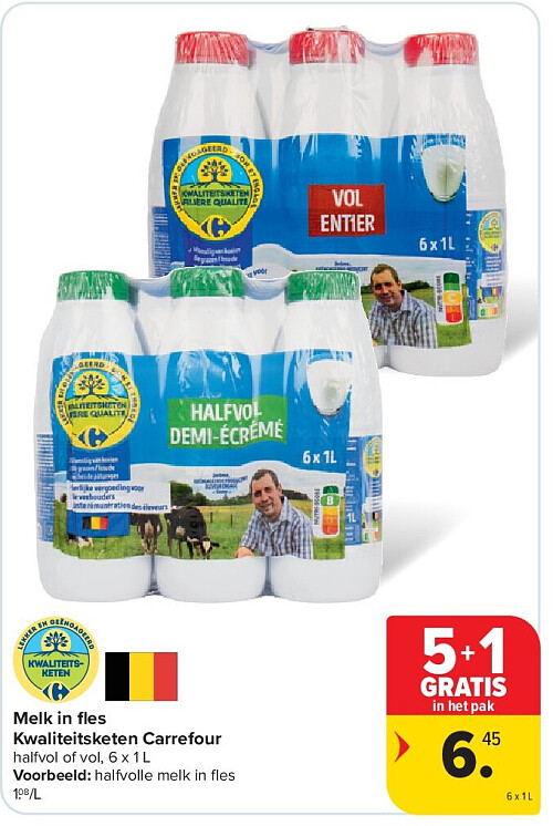 Melk in fl es Kwaliteitsketen Carrefour