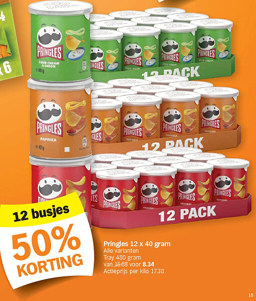 Pringles 12 x 40 gram