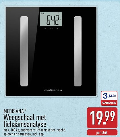 Weegschaal met lichaamsanalyse