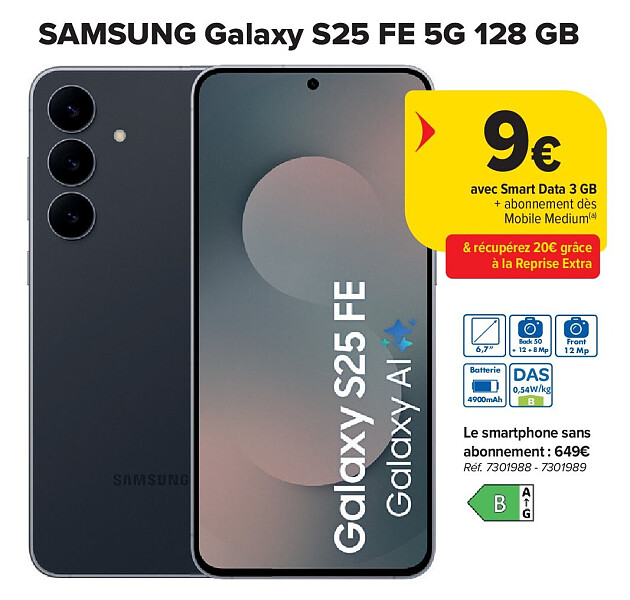 SAMSUNG Galaxy S25 FE 5G 128 GB