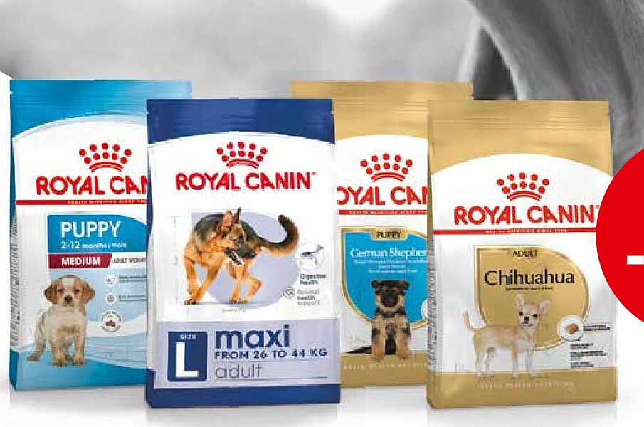 Sacs d'aliments secs pour chien Royal Canin