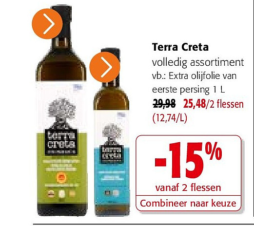 Terra Creta Extra olijfolie van eerste persing 1 L