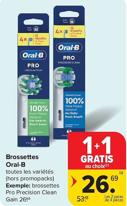 Brossettes Oral-B