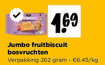 Jumbo fruitbiscuit bosvruchten